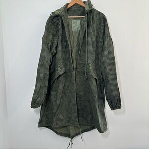Vintage 80s USGI Military DESERT Night Camouflage PARKA Fish Tail Size Medium